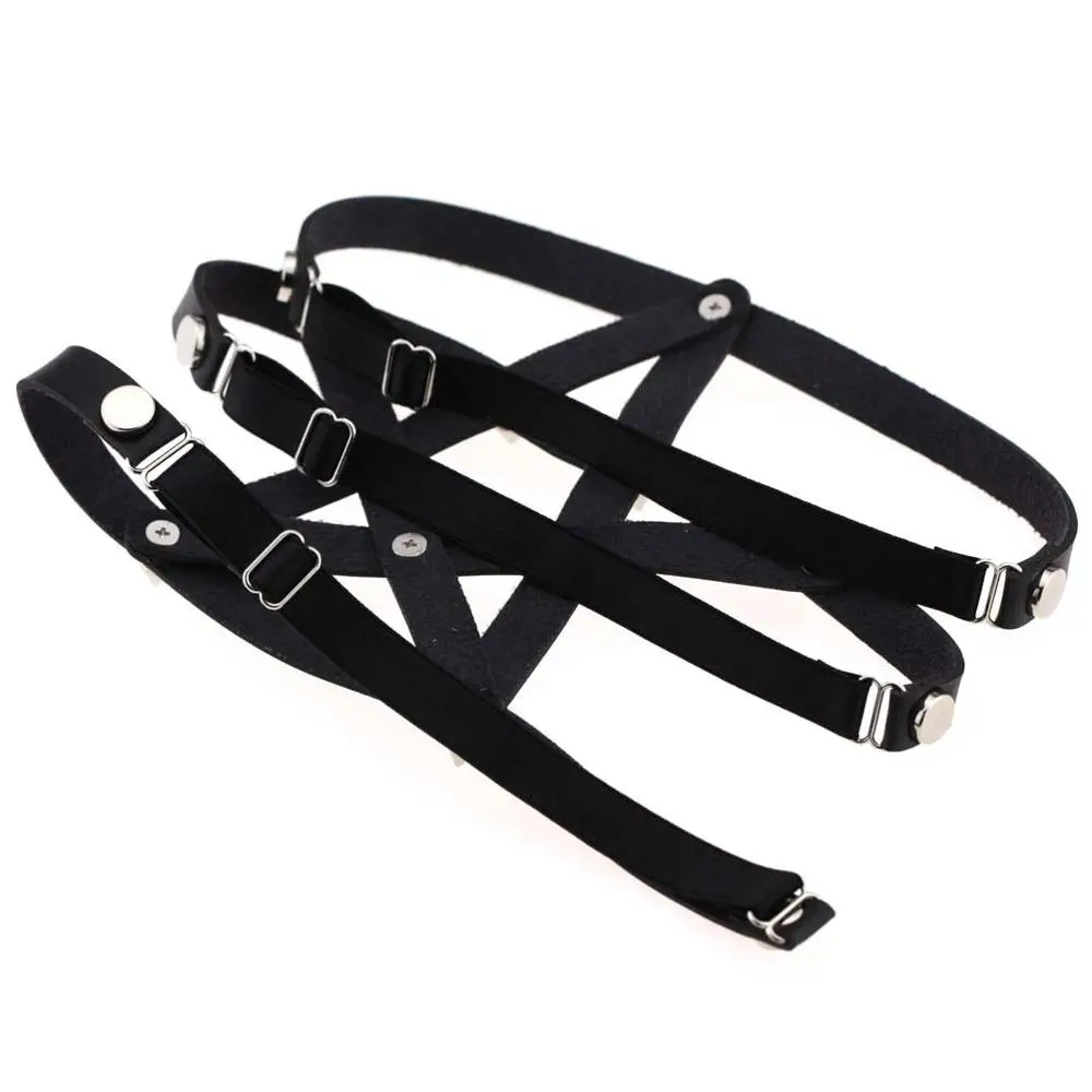 

Japan Harajuku Cosplay Costume Props Anime Sexy Sexy Leg Ring Garter Handmade Five-Star Hip-Hop Leather Foot Ring