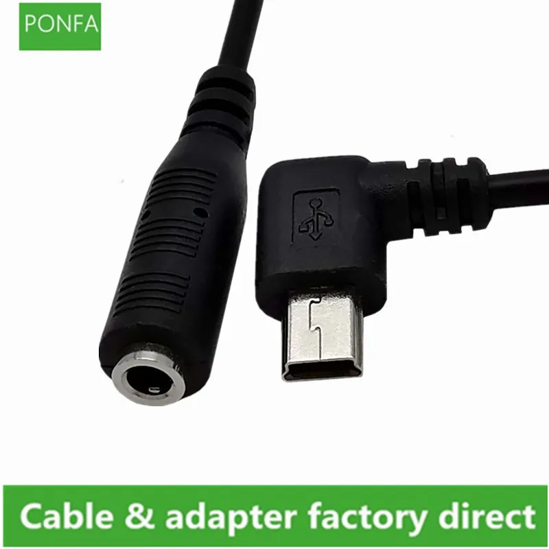 Мини-флеш-накопитель USB к 3 5 мм аудио кабель Женский Mini 2 0 с 5-контактным штыревым
