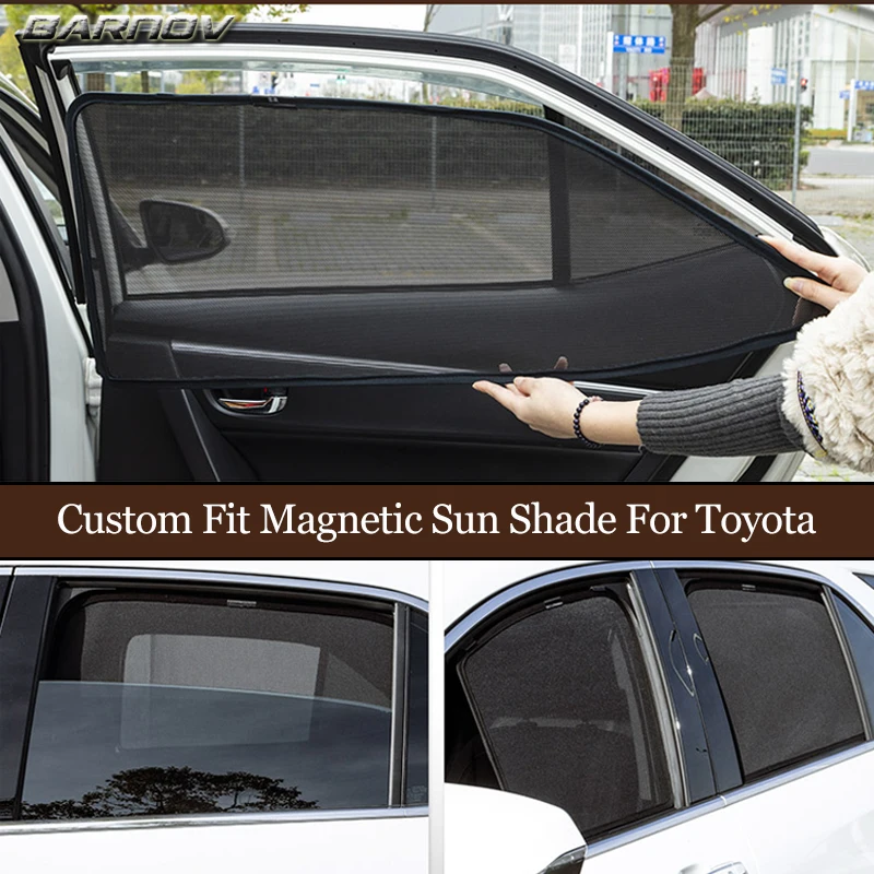 For Toyota Revo Runx Tundra Ipsum Ratics Aqua Ist / Magnetic Special Curtain Window SunShades Mesh Shade Blind Fully Covered