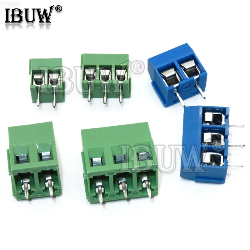 20 шт. KF301 KF128 KF350 2P 3P 2PIN 3PIN Клеммная колодка Соединительный соединитель 5 мм 3
