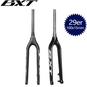 Углеродная вилка 29er, углеродная Велосипедная вилка для горного велосипеда, коническая сквозная ось 15 мм, велосипед для горного велосипеда 29, Подержанный велосипед, вилка, диск 160 мм