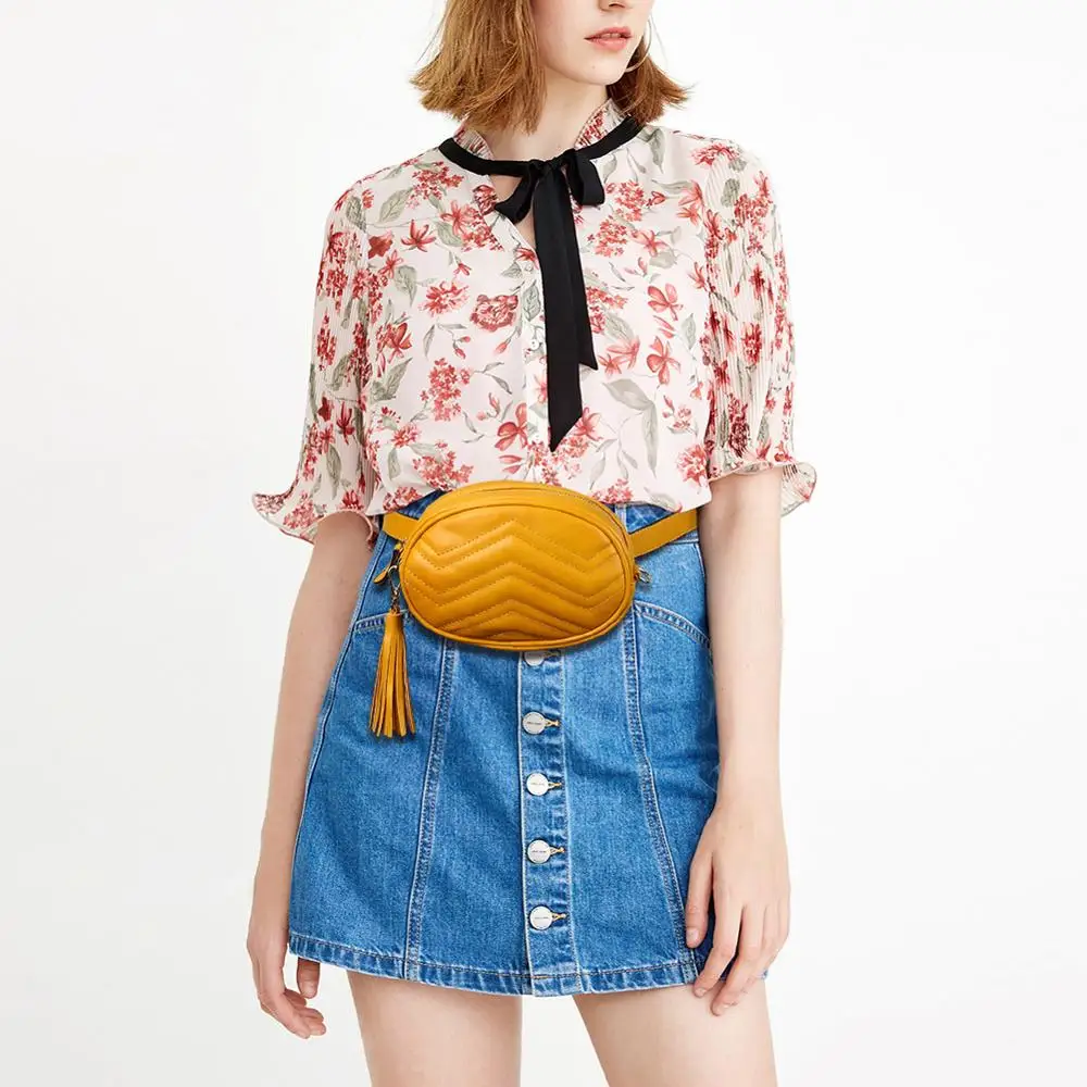 Брендовая поясная сумка Женские однотонные поясные сумки дамские Поясные Сумки