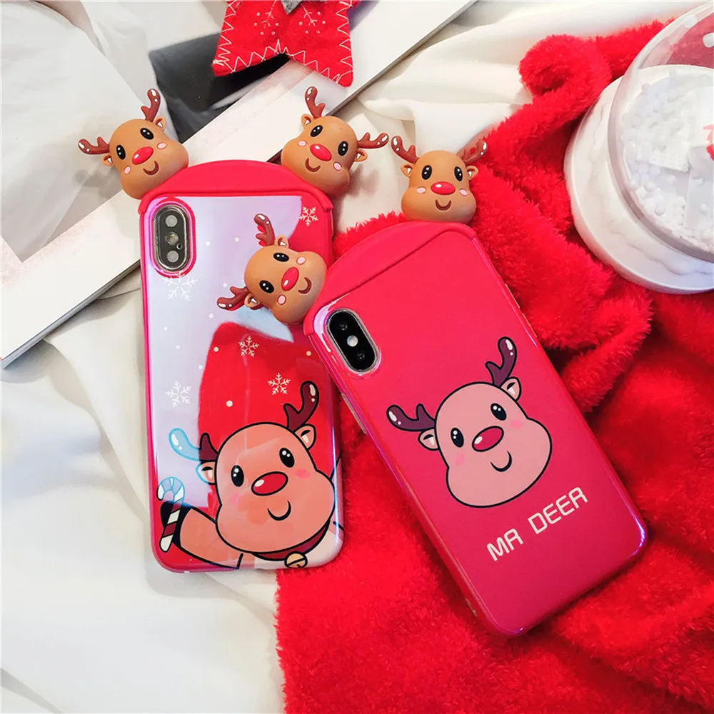 Новое поступление Веселый Чехол для телефона с рождественским рисунком iphonei6 7 8