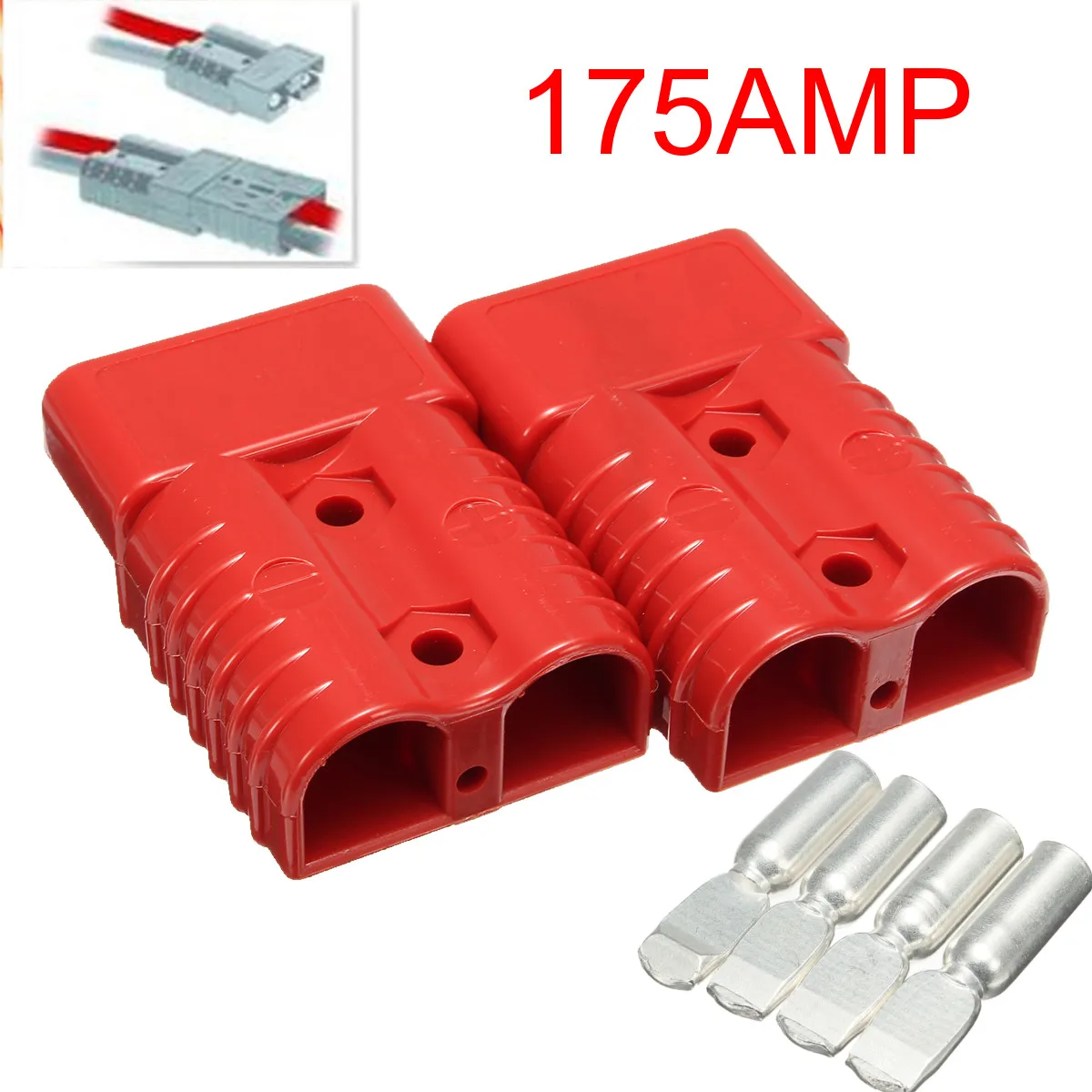 

2pcs/set Power Connectors Dual-pole Quick Connector SH50 Electric Car Battery Plug UPS Terminal 175 Amps 600 Volts