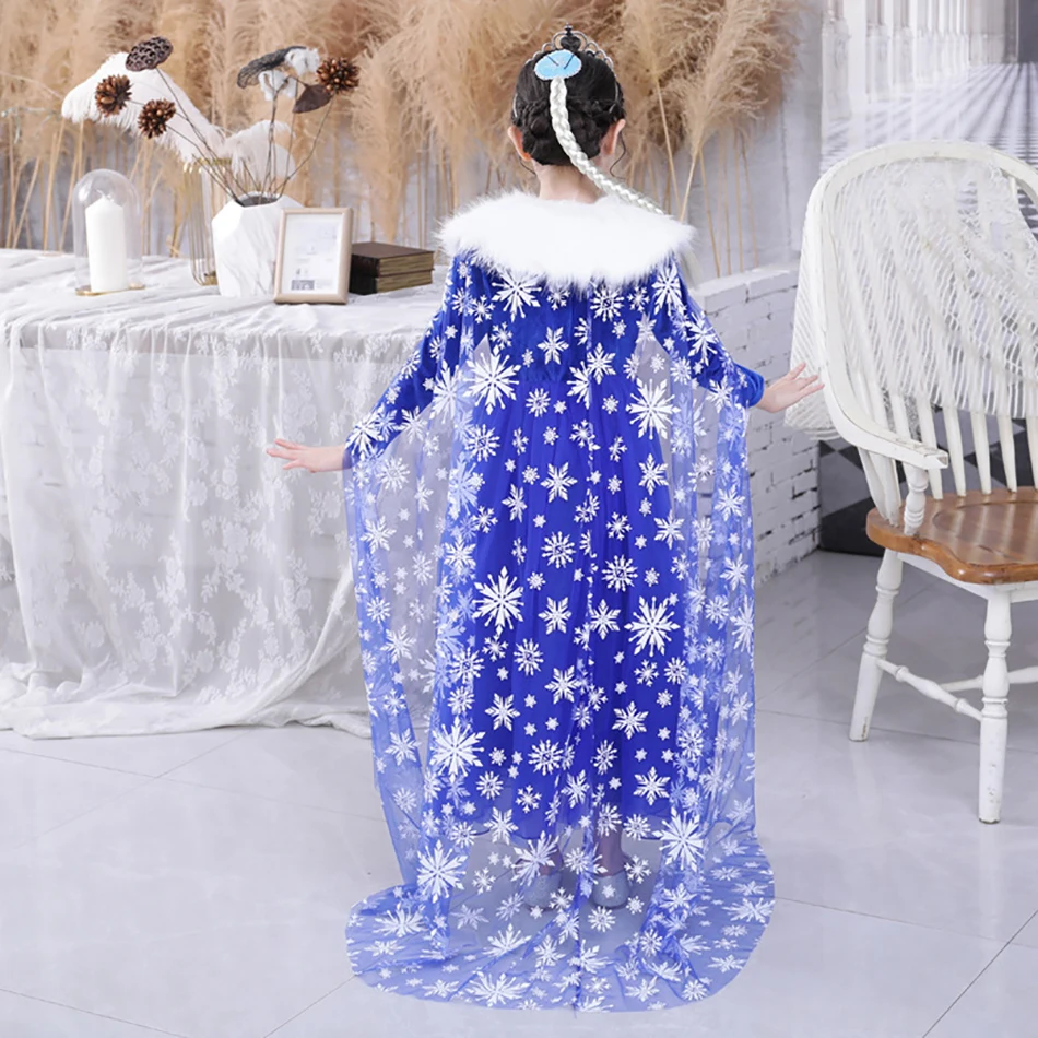 

Anna dress Elsa Girls Princess Dress Christmas Halloween Party Costumes Children Birthday Vestidos Robe Kids Disfraz Clothes