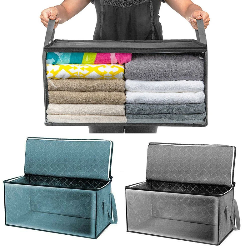 Фото Ящики для хранения хранение одежды портативный шкаф органайзер домашнее одеял