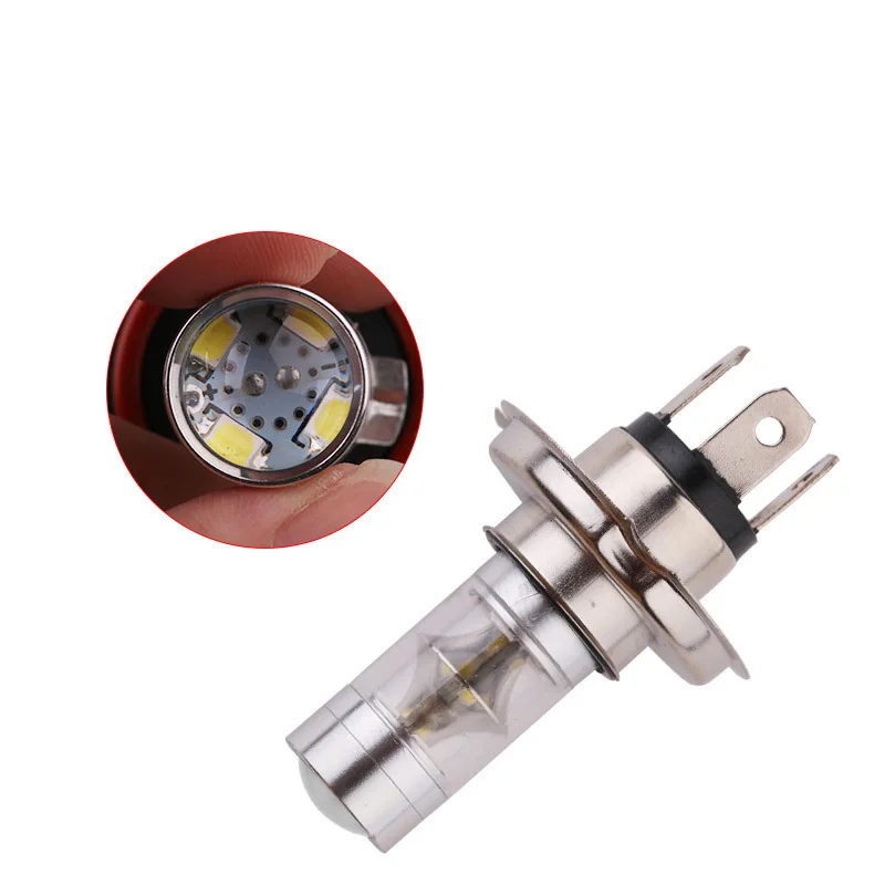 H4 2835 высокая мощность светодиодный противотуманный фонарь 12SMD двойной конус