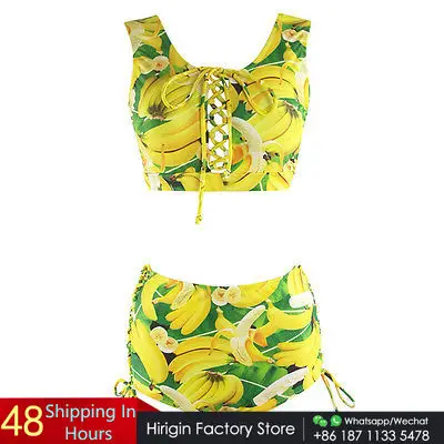 Размера плюс 2017 сексуальный комплект бикини Высокая талия купальный костюм Для