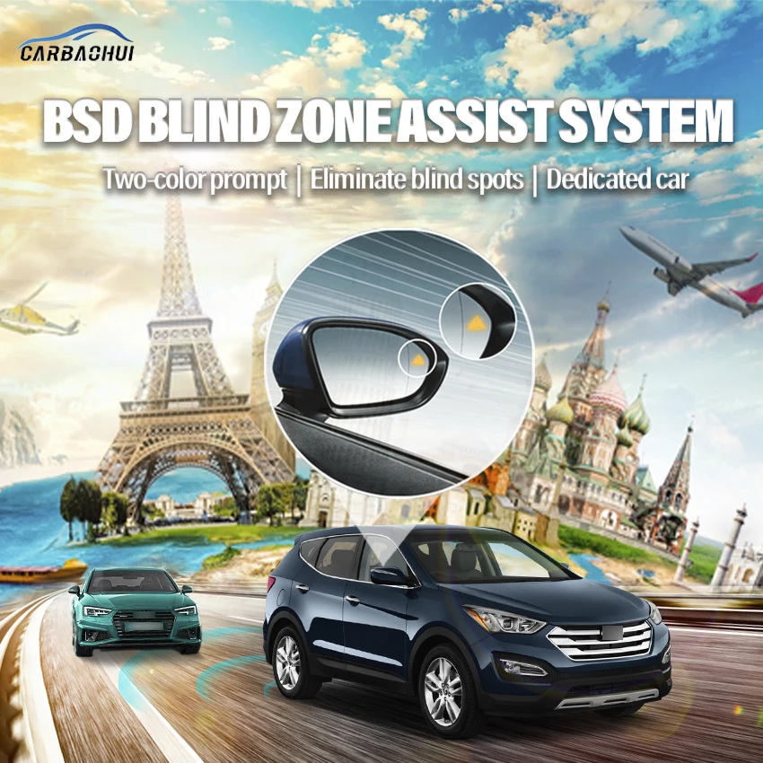 

Автомобильный привод BSD BSM BSA для слепых зон, предупреждающее зеркало, задний радар, система обнаружения микроволновой печи для Hyundai Santafe ...