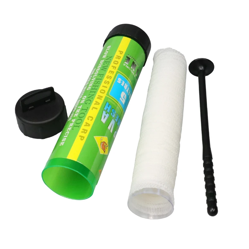 

1PCS 5M Water Dissolving PVA Narrow Mesh Tube Net Carp Fishing Feeder Lures Refill Plunger Bar Tackle Carp Fishing Feeder