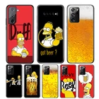 Мультяшный пивной стакан для Samsung Galaxy S21 S20 FE Ultra S10 S10E Lite 5G S9 S8 S7 S6 Edge Plus чехол для телефона