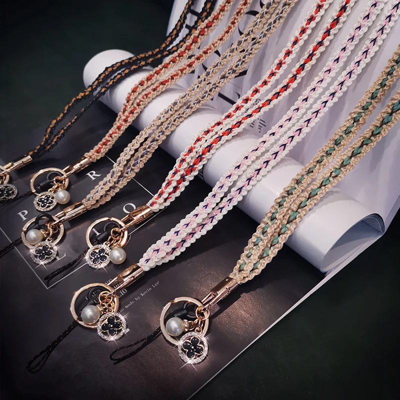 

Mobile phone lanyard hanging neck pendant pendant women's long wide band sub-shell lanyard chain sling u disk anti-lost