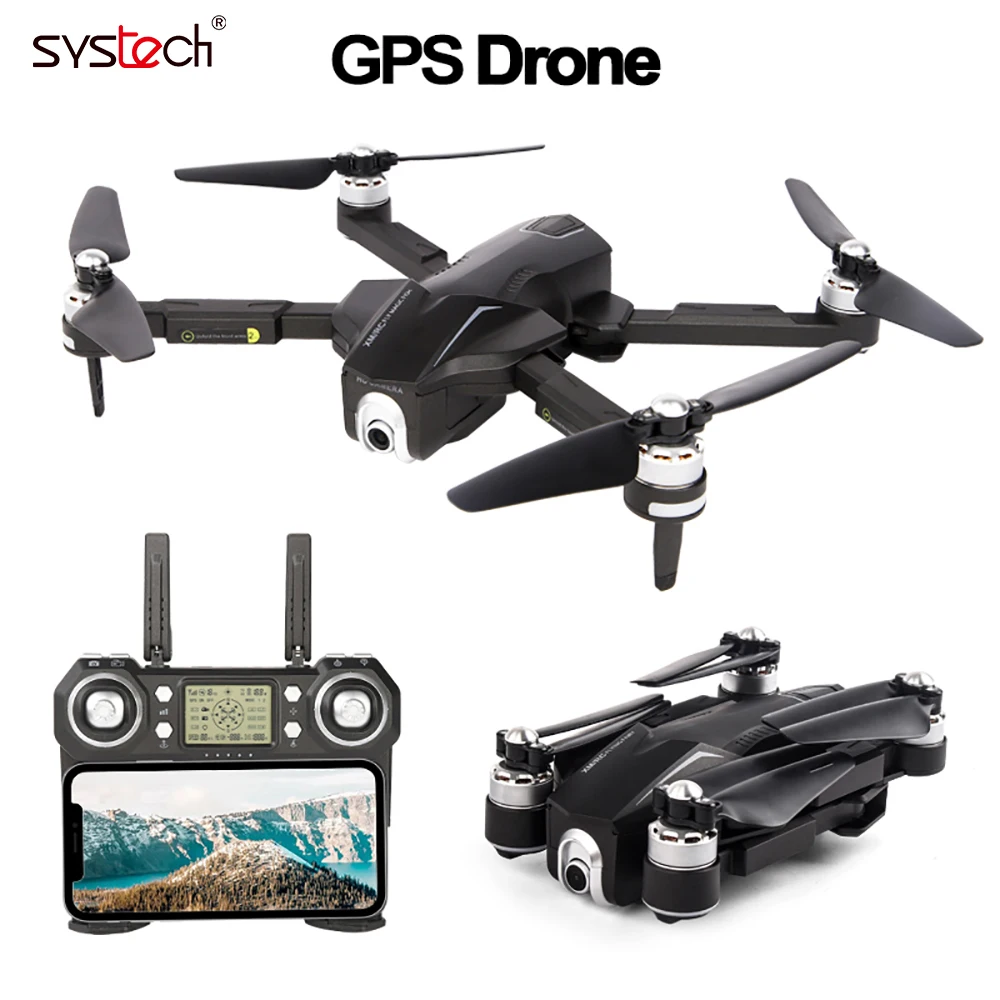 Дрон M8 SYSTECH Wi Fi Радиоуправляемый fpv 4k gps hd камера с широкоугольным диапазоном 110