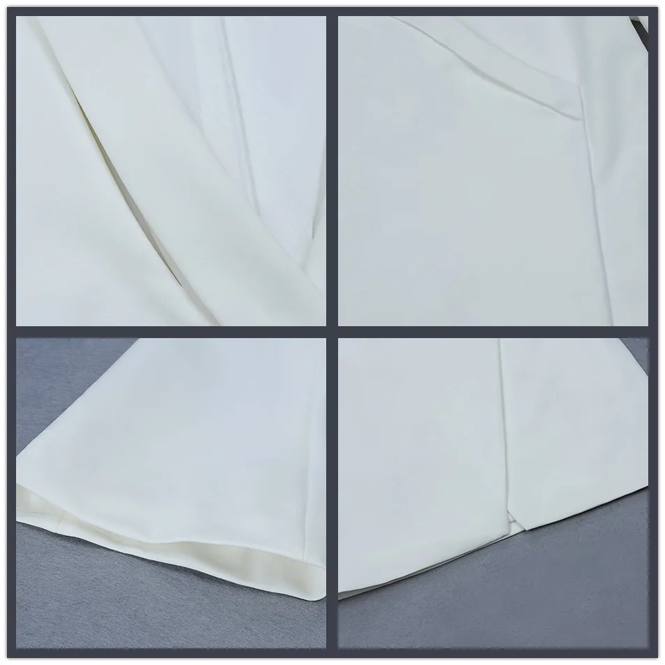 Amily.c 2020 Новая зимняя Женская облегающая куртка Сексуальная белая с глубоким