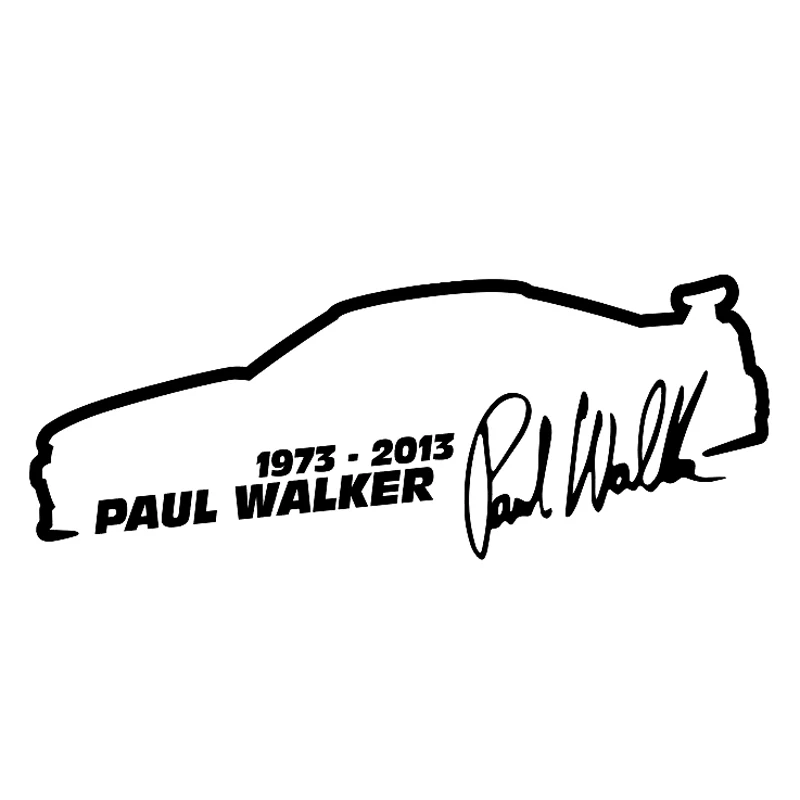 

Creative Car Stickers Paul Walker Fast and Furious Fashion Motorcycle Suitcase Anti-UV Waterproof Decals PVC 13cm X 5cm