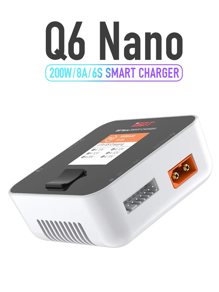 Карманное балансирующее зарядное устройство iSDT Q6 NANO 200 Вт 8A/ Q8 MAX 1000 30A для литий