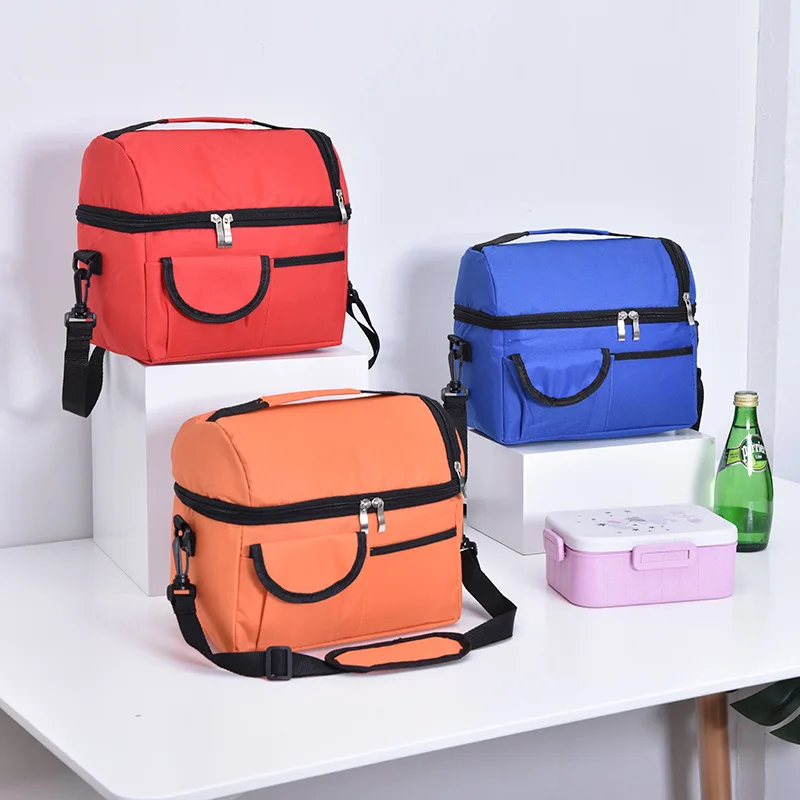 

Large-Capacity Lunch Bag Waterproof Oxford Cloth Fashion Storage Insulated Food Handbag Women Men Work Picnic Dinner Tote Box