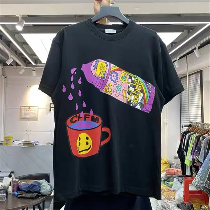 Футболка CPFM 21ss с коротким рукавом стерео-футболка из пенопласта принтом