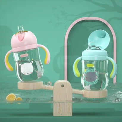 Бутылочка для кормления Hipac с широким горлышком герметичная боковыми