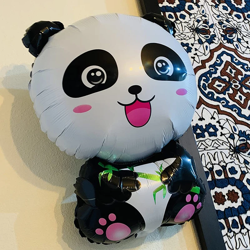 Мультяшная панда воздушный шар из фольги декор для вечеринки животные