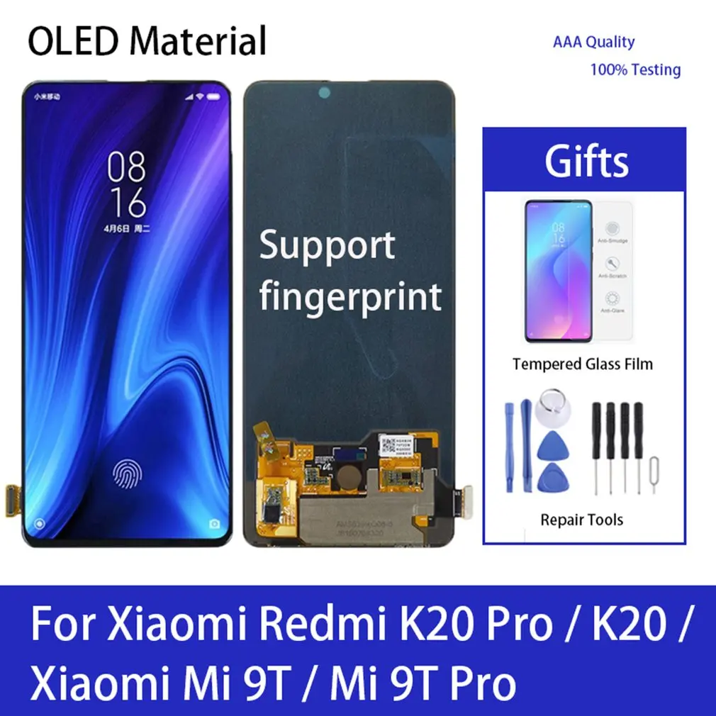 

LCD Display Touch Screen Digitizer Full Assembly Replacement Part Free Glue And Tools For Xiaomi Redmi K20 Pro