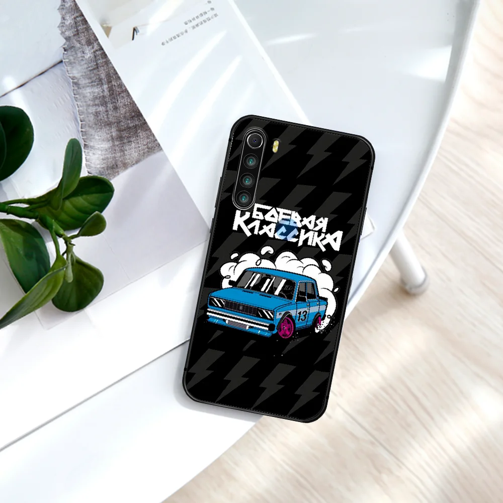 

LADA Car Logo Phone Case For Xiaomi Redmi Note 7 8 8T 9 9S 4X 7 7A 9A K30 Pro Ultra black Shell Painting Funda Tpu Cover Soft