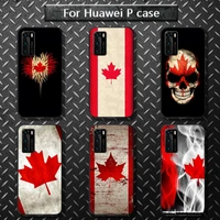 canadian flag phone case for huawei p40 pro lite p8 p9 p10 p20 p30 psmart 2019 2017 2018