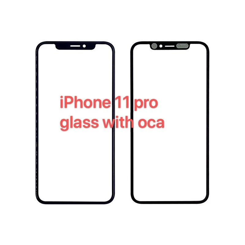 Запасные части для сенсорной ЖК панели экрана внешнее Переднее стекло объектива