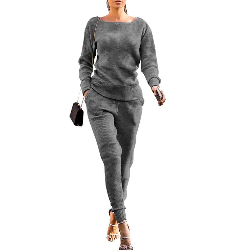 2017 осень-зима женская домашняя одежда спортивный костюм комплекты из двух