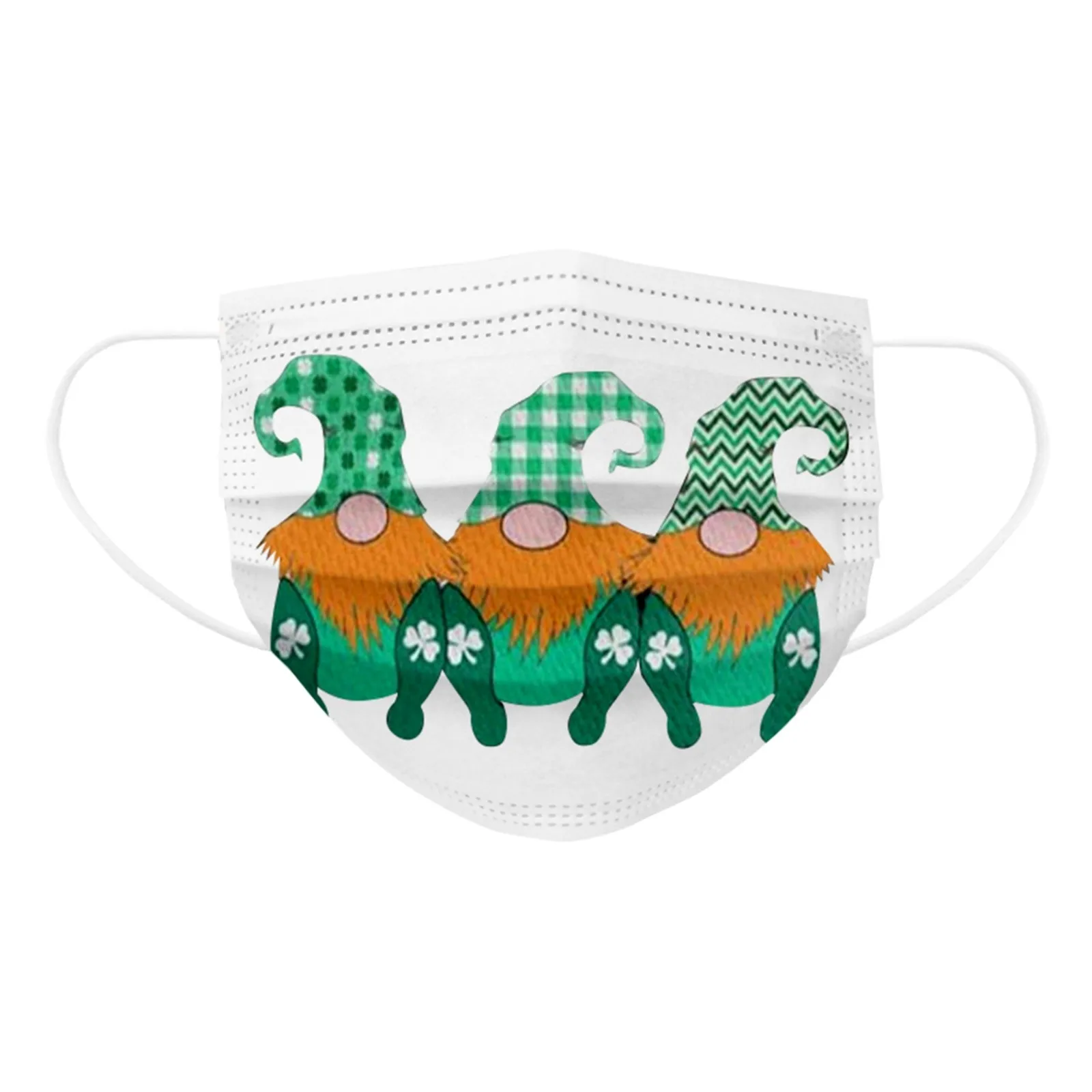 

St. Patrick's Day Disposable Face Mask Industrial Adult Printed Disposable Masks