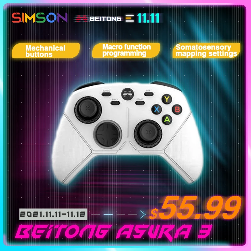 Beitong Betop Asura 3 multi-template mobile game controller Bluetooth-compatible wireless Gamepad applies to Nintendo Switch