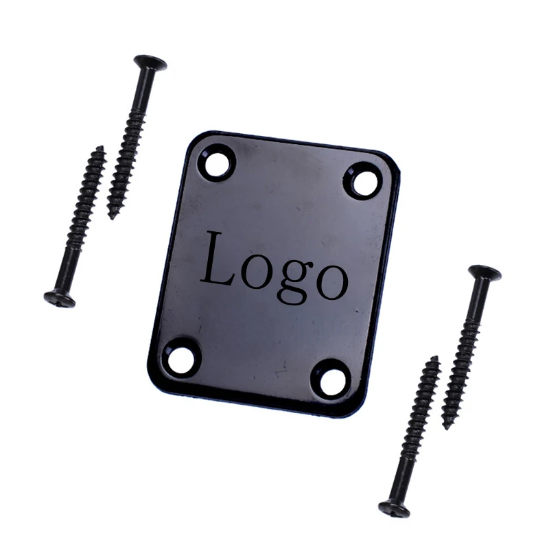 Черная хромированная для электрогитары Шеи Плиты пластина исправить Теле Telecaster