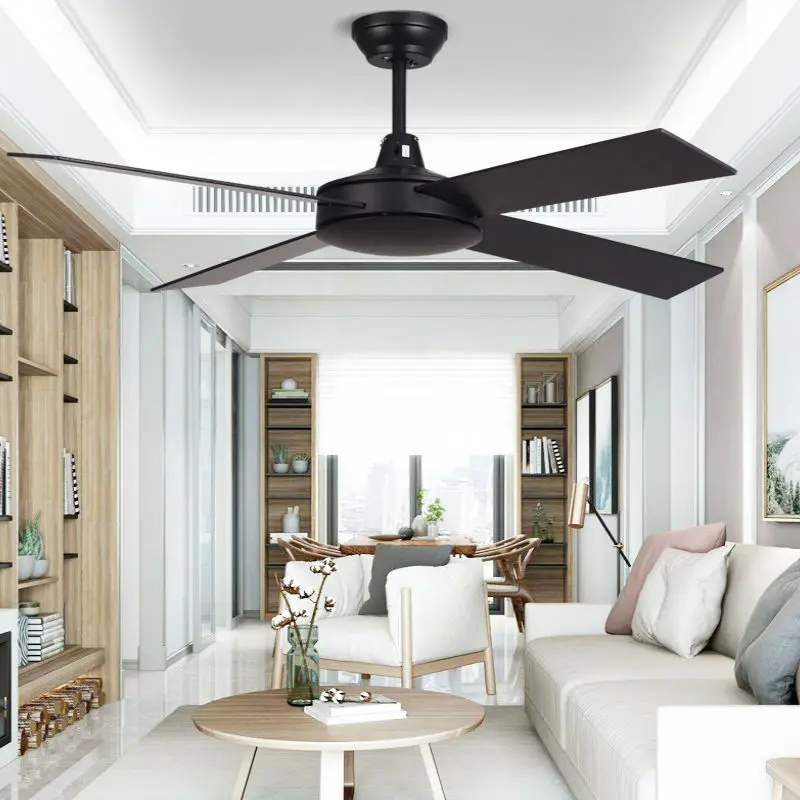 Современный домашний потолочный вентилятор с железными лезвиями пульт