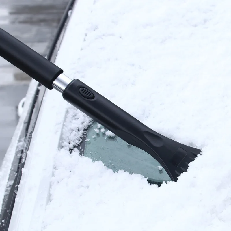 Multifunctional Telescopic Extension for Snow Removal Shovel Car Defrosting Glass Scraper Detachable Brush Deicing | Автомобили и