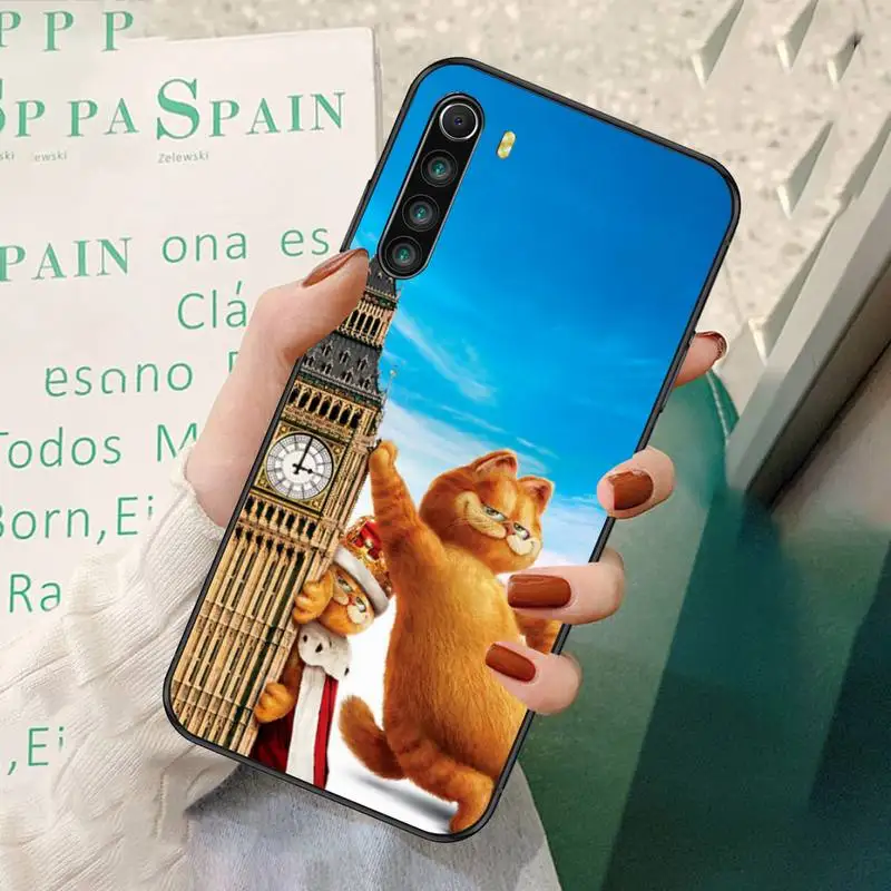 

LJHYDFCNB Garfield Phone Case For Redmi 7 8 9 A K20 30 Pro Note 8 9 Pro 9s