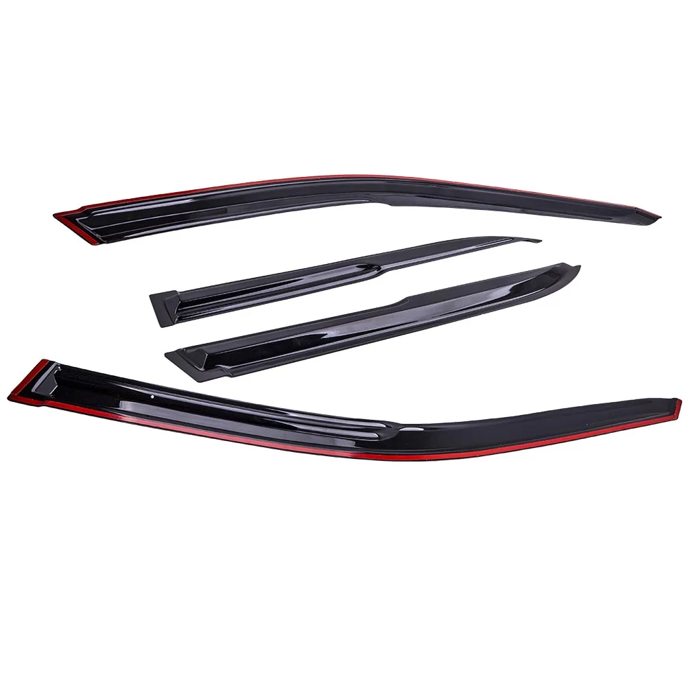 

4Pcs Mugen Style 3D Wavy Tinted Window Visor Vent for Accord 4DR Sedan 1998-2002