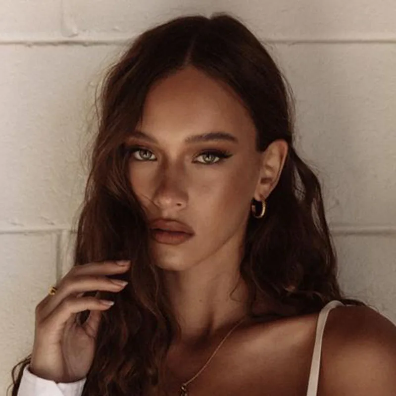 

Croissant stripe hoop earrings for women stainless steel gold C hoop earrings minimalist free tarnish jewelry trendy wholesale