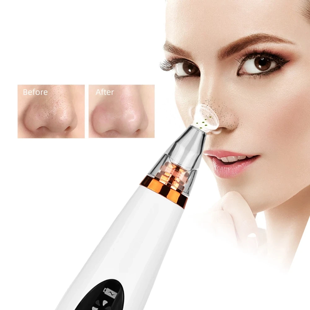 

Portable Electric Blackhead Remover Vacuum Pore Cleaner Nose Face Deep Cleansing Skin Care Device to Acne Removal Facial Nursing