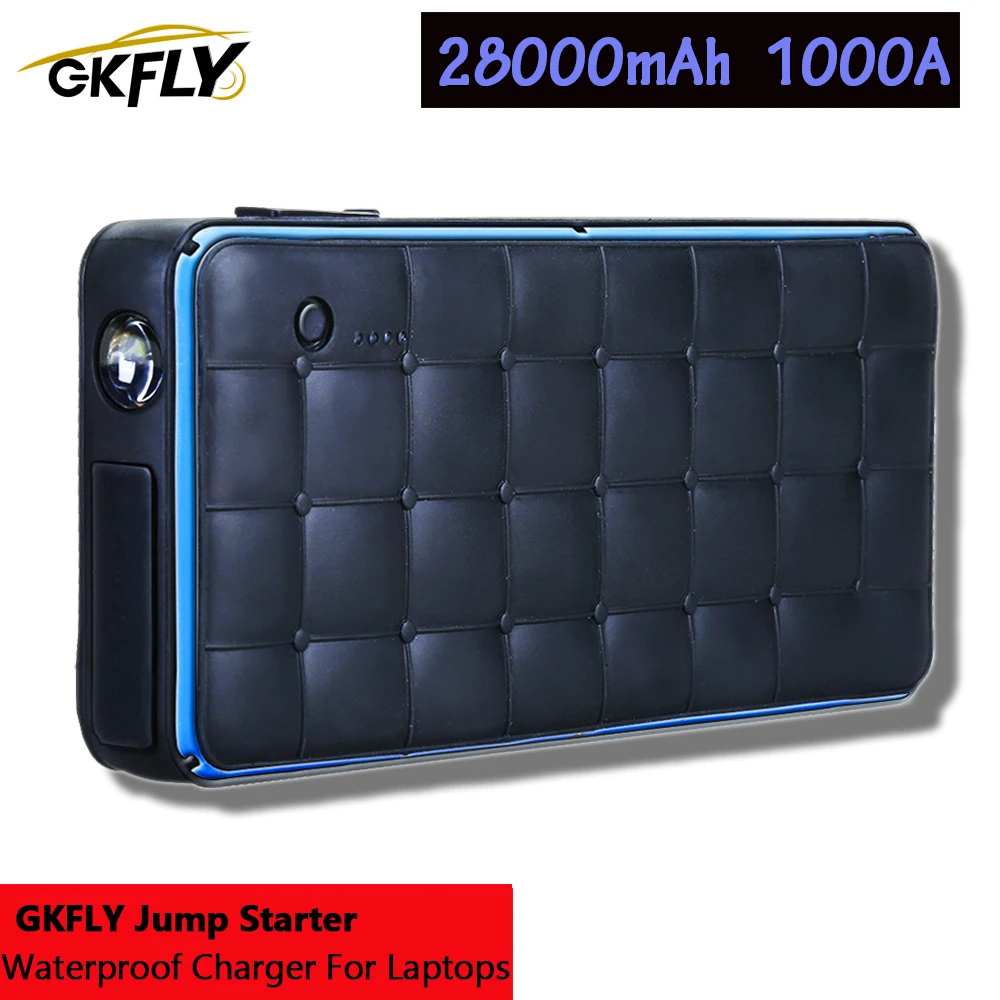 GKFLY супер мощность 28000mAh 1000A пусковое устройство 12V стартер автомобиля зарядное