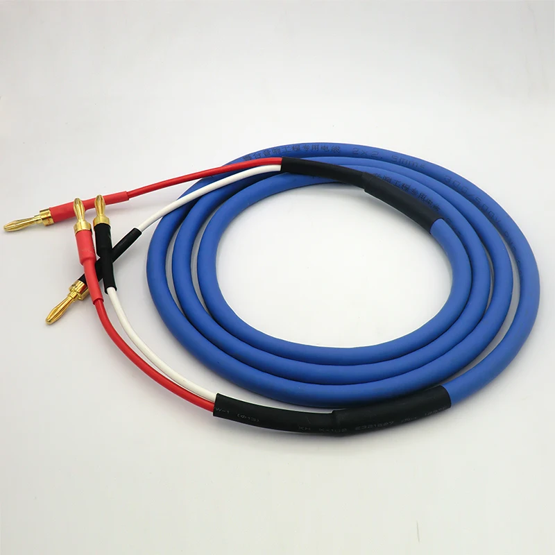 Кабель для динамика с банановым штекером из позолоченной чистой меди Hi-Fi