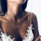 YWZIXLN 2020 Boho многослойная цепочка с бусинами ожерелья для женщин Элегантный чокер хип-хоп ожерелье Модные ювелирные изделия N035