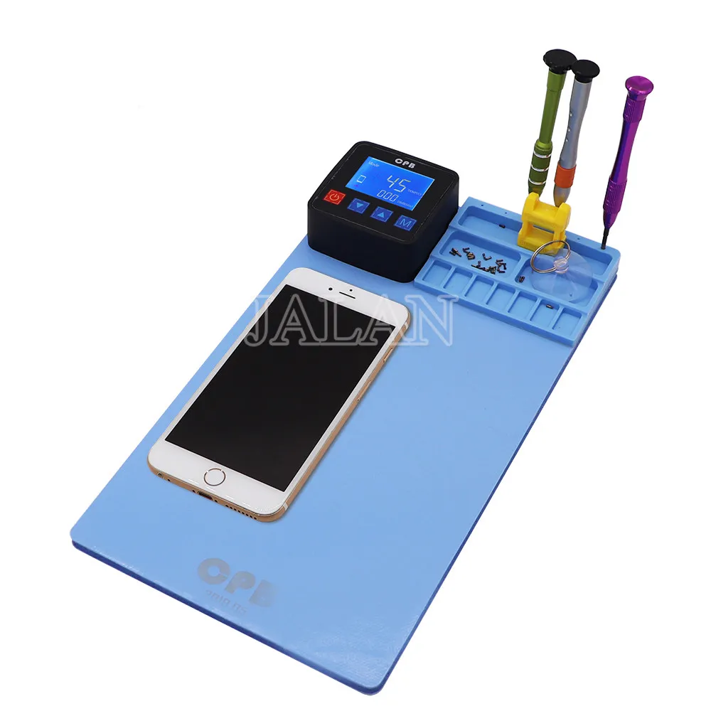 lcd screen heating separate pad cpb pro 320 rubber mat mobile phone disassemble repair tool kits free global shipping