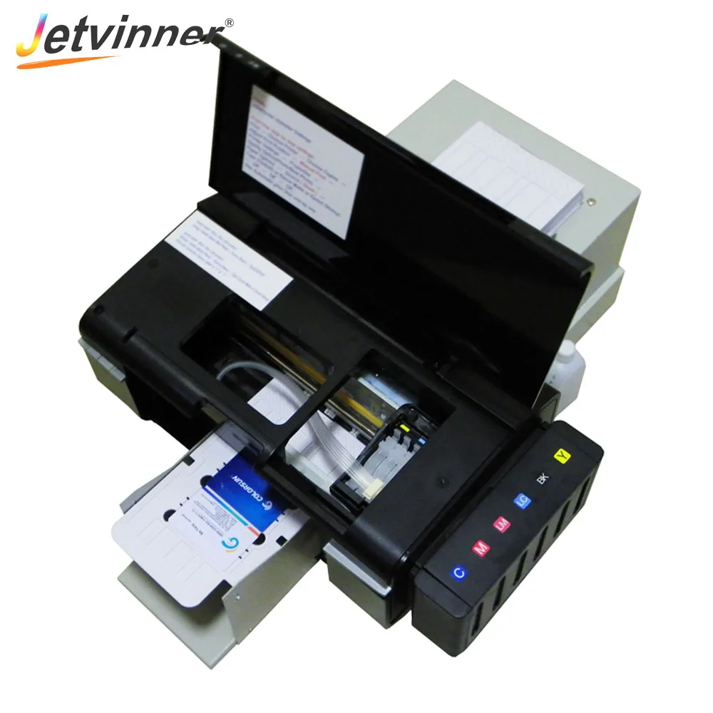 Автоматический цифровой принтер карт Jetvinner для CD ПВХ Epson L800 с 51 лотком CD/PVC
