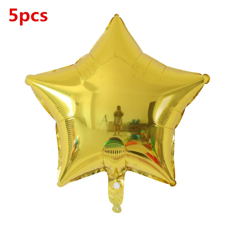 18inch gold star 12 дюймов металлические хромированные латексные шары корона с надписью «Happy Birthday», воздушные шары со звездами на свадьбу, день рождения, Детские вечерние украшения - Цвет: 18inch gold star