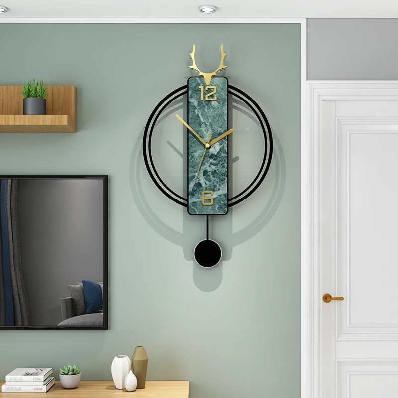 Круглые бесшумные акриловые большие декоративные настенные часы в
