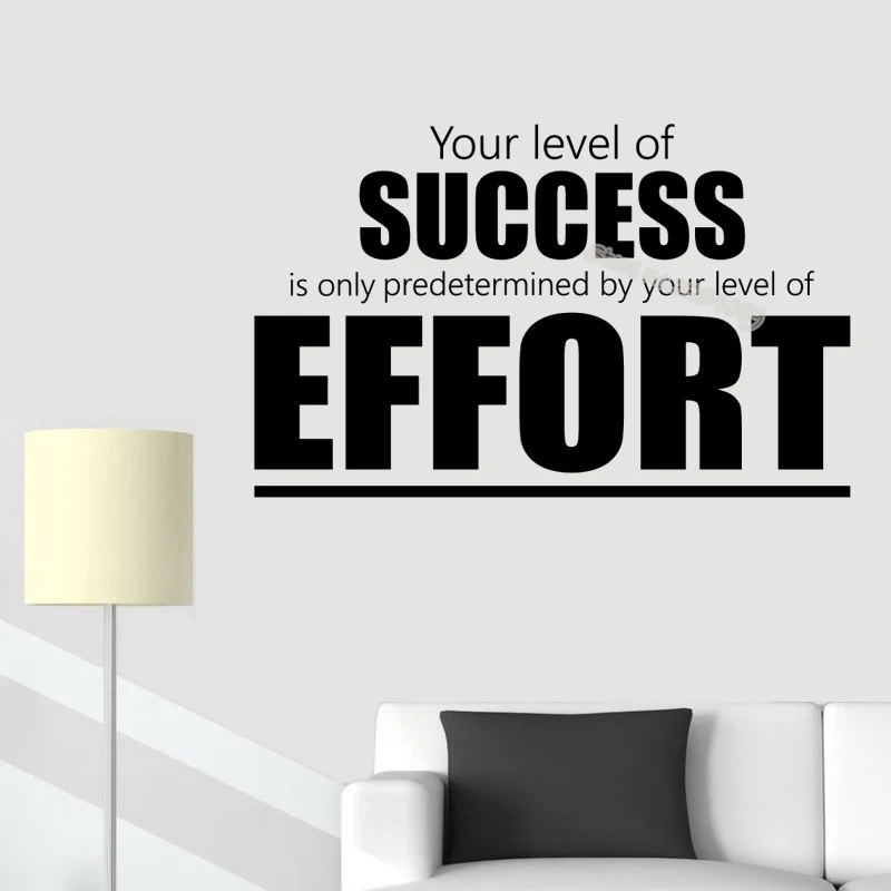 Вдохновляющие настенные наклейки ваш уровень успеха зависит только от уровня