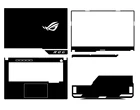 Наклейка из углеродного волокна для ноутбука, защитная наклейка для Asus ROG Strix G15 G513QE (15,6 дюйма)