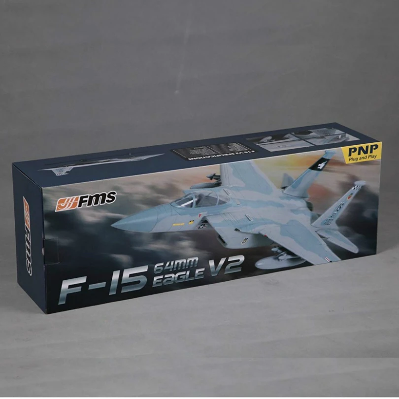 FMS 64 мм F15 V2 Eagle Ducted Fan EDF Jet Sky Camo RC Airpllane современная модель хобби самолет Avion