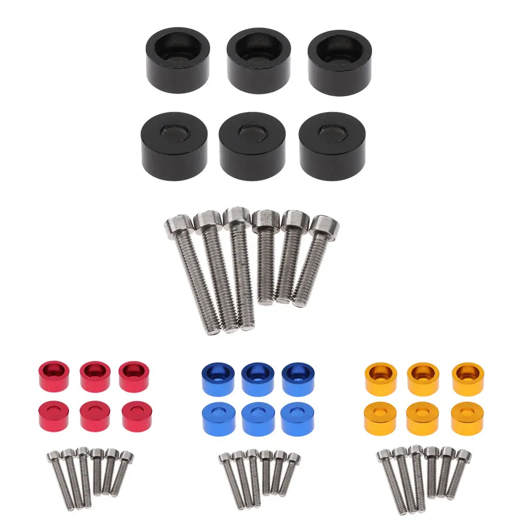 

6 комплектов, алюминиевые болтовые шайбы M6 для Honda B D F H Series