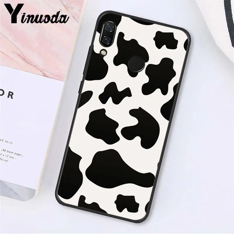 A6 Yinuoda корова узор черный белый чехол для телефона для Xiaomi Redmi Note 7 5 4 Redmi 5plus 6A Note4 4X A2 A2lite - Цвет: A6